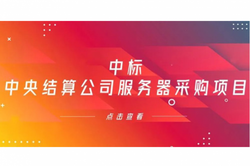 k8·凯发(中国)·一触即发数码信创业务中标中央国债登记结算有限责任公司服务器采购项目